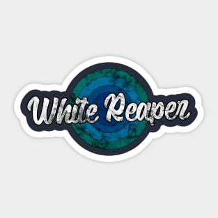 Vintage White Reaper Sticker